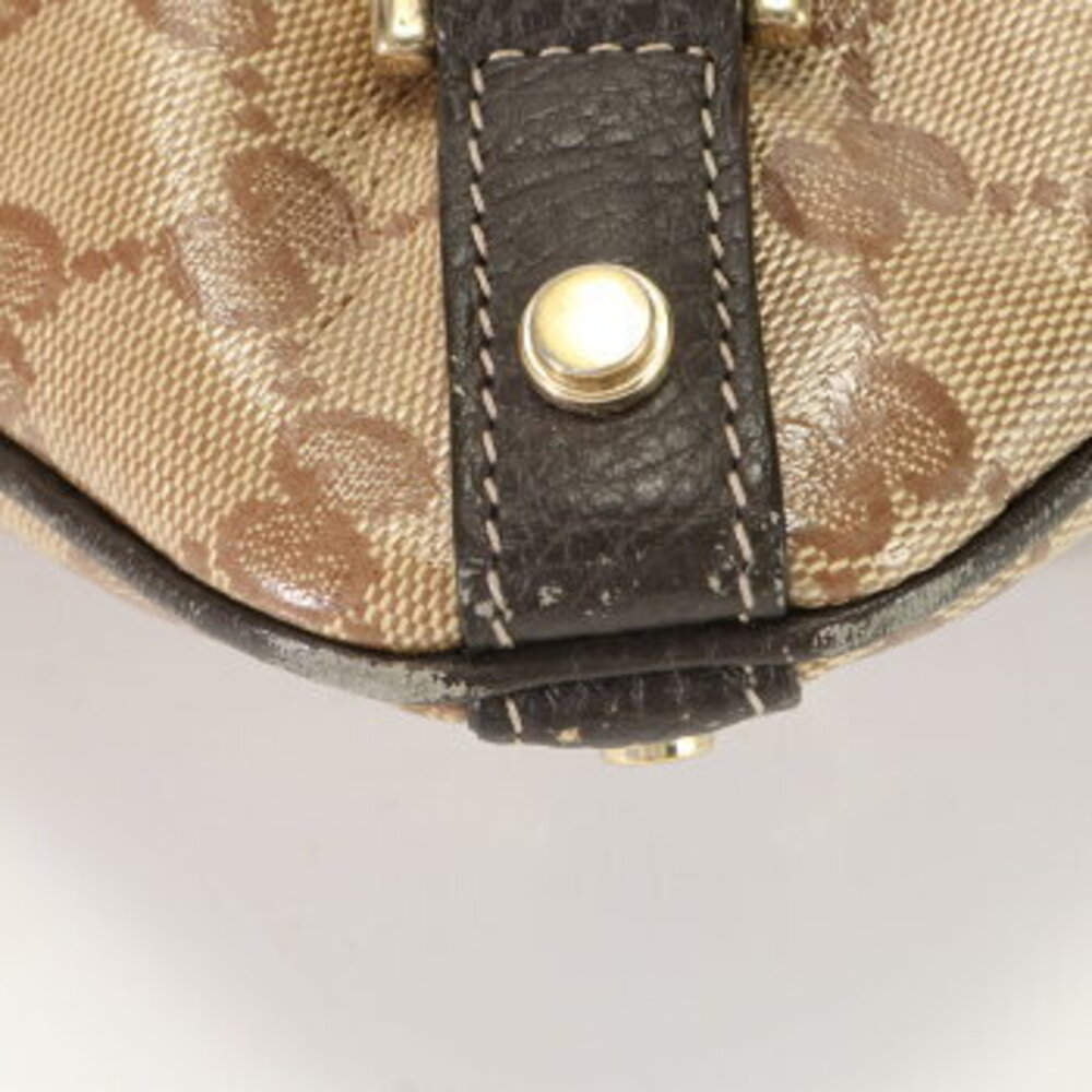 Gucci brown shoulder leather Abbey crossbody bag GG Crystal - Picture 7 of 14